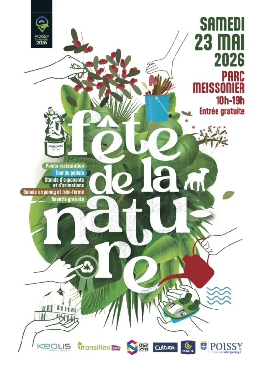 Affiche fête de la nature poissy 2026