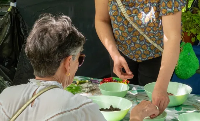 Fête de la nature à Poissy : le stand de Myosotys, partenaire d'ALT Corporation, Chanteloup-les-Vignes, ALT CORPORATION