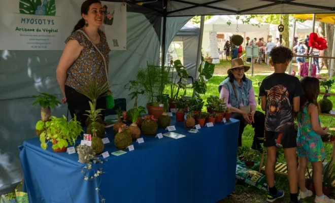 Fête de la nature à Poissy : le stand de Myosotys, partenaire d'ALT Corporation, Chanteloup-les-Vignes, ALT CORPORATION